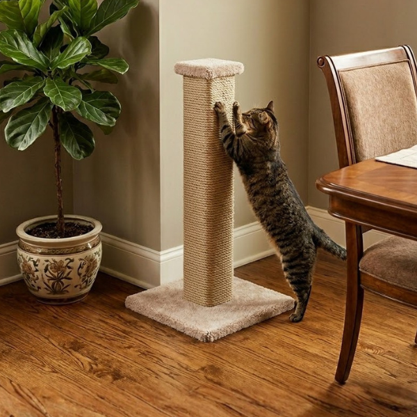 Cat's Choice 32 Inch Wooden Scratching Post