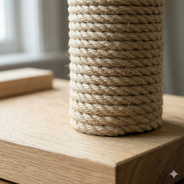 Macro detail of oversized steel bolts and $5\text{-inch}$ diameter support posts