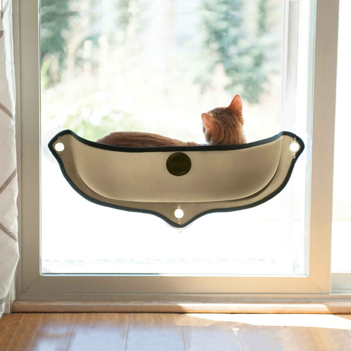 K&H Pet Products EZ Mount Window Bed Kitty Sill Tan - KH9191