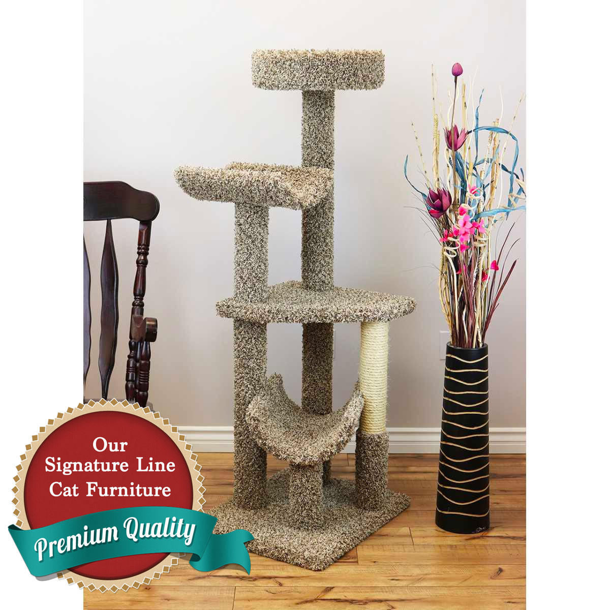 Cat's Choice 5 Foot 4 Level Big Cat Gym**