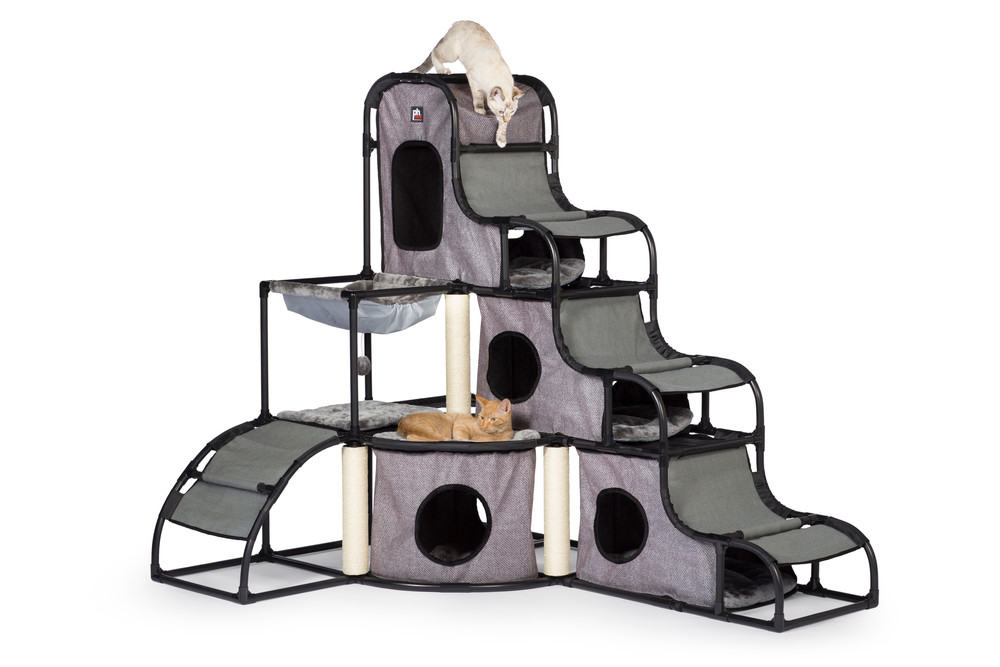 Cats Town Tower with Scratcher Gray 7240