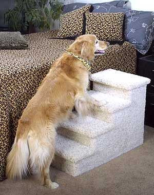 Four Step Pet Steps ADD Non Skid Bottoms/Natural/Dark Speckle