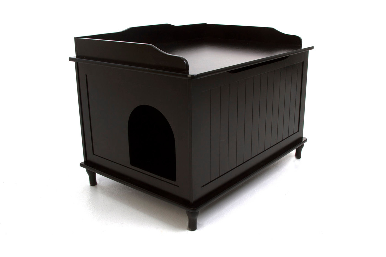 Jumbo Catbox Litter Box Enclosure Black