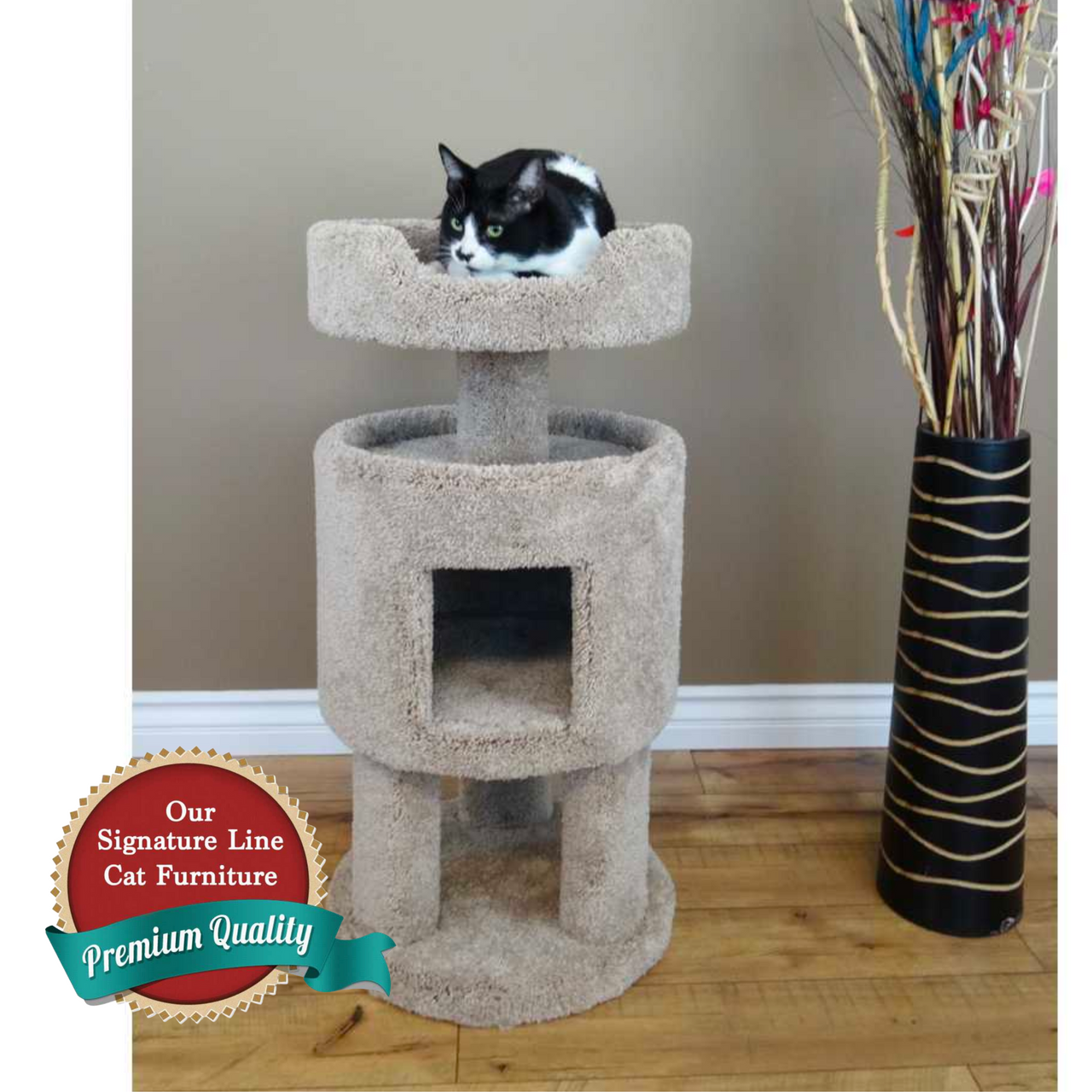 Cat's Choice Raised Condo Cat Sleeper NO added sisal/Blue