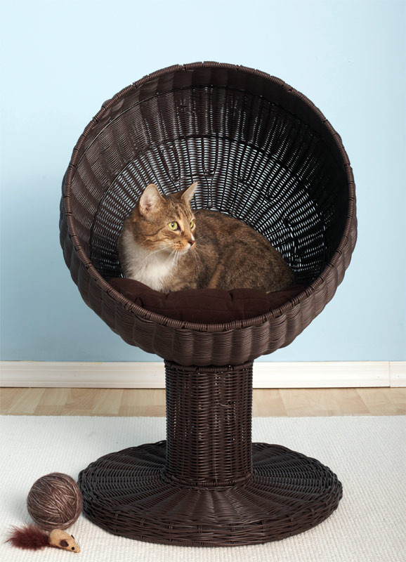 Kitty's World Round Raised Bed - Espresso Espresso