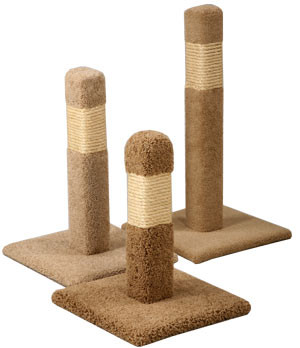 P&P Rope Scratching Post 20 inches/Tan/Tan