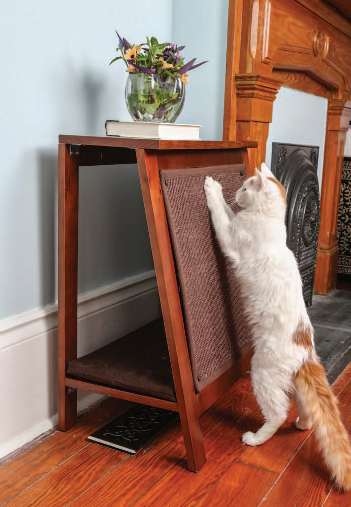 Tri-Frame Cat Bed Lounge and Scratcher Smoke