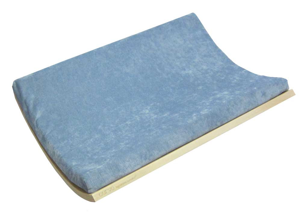 Curve Wall Cat Bed - Walnut/Blue