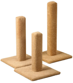 P&P Carpet Scratching Post 20 inches/Natural/Speckled Sand
