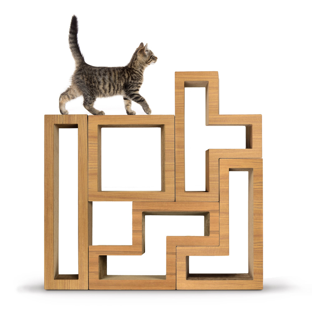 Modular Cat Tree - Wood Teak