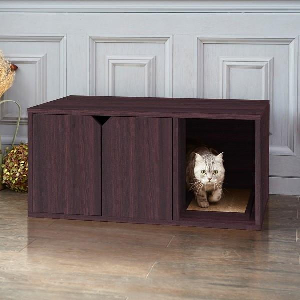 zBoard Cat Litter Box Enclosure, Espresso