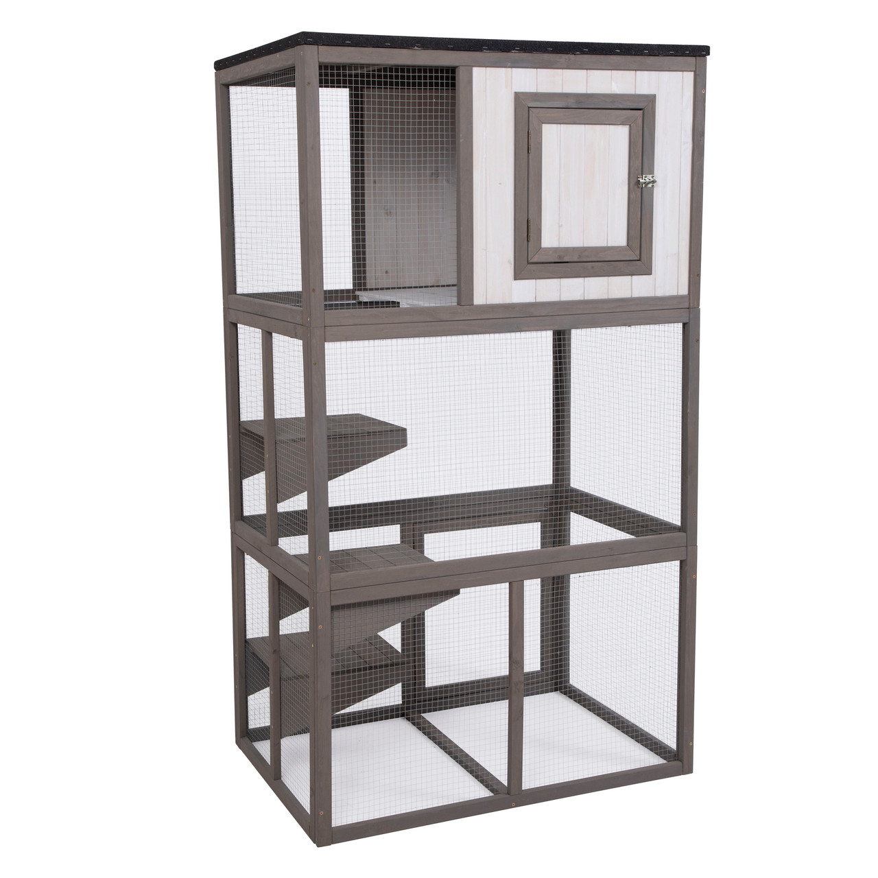 Solid Wood Outdoor Cat Climber Enclosure Catio