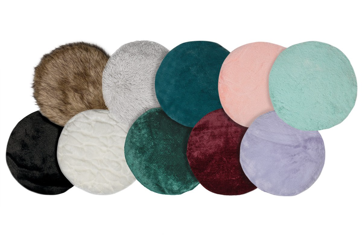 Round Plush Cushion for Cat Trees - 17" diameter Ocean