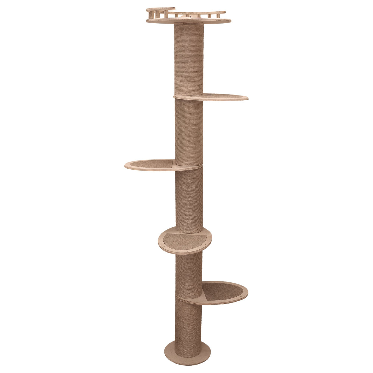 5-Level Wall-Mounted Activity Cat Tree, 72 Inch Cat Scratching Post SPW004