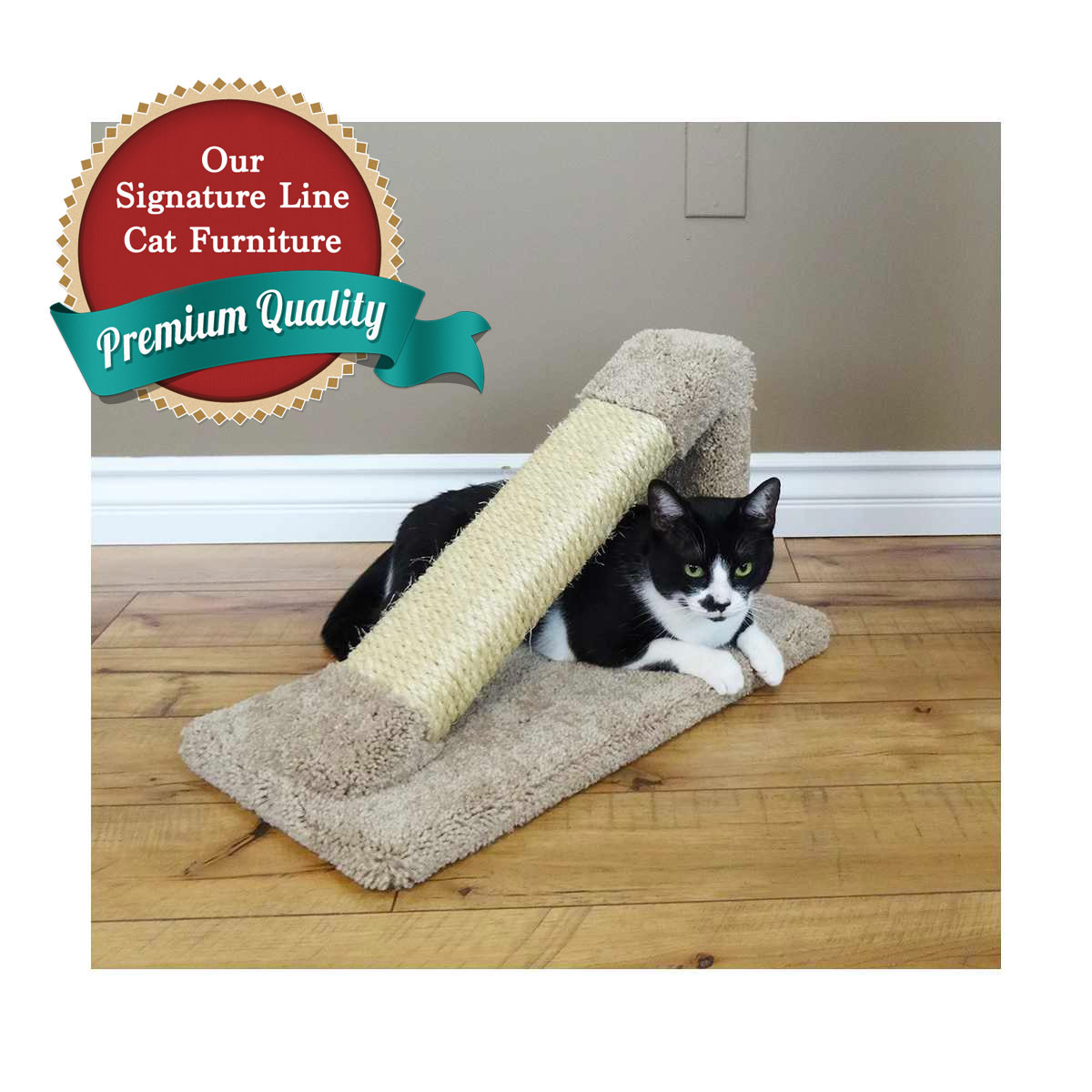 Cat's Choice Angled Cat Scratcher Beige