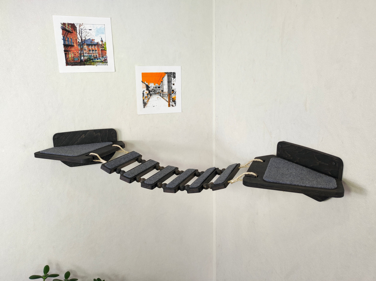 Wall Mounted Corner Bridge Furniture for Cats