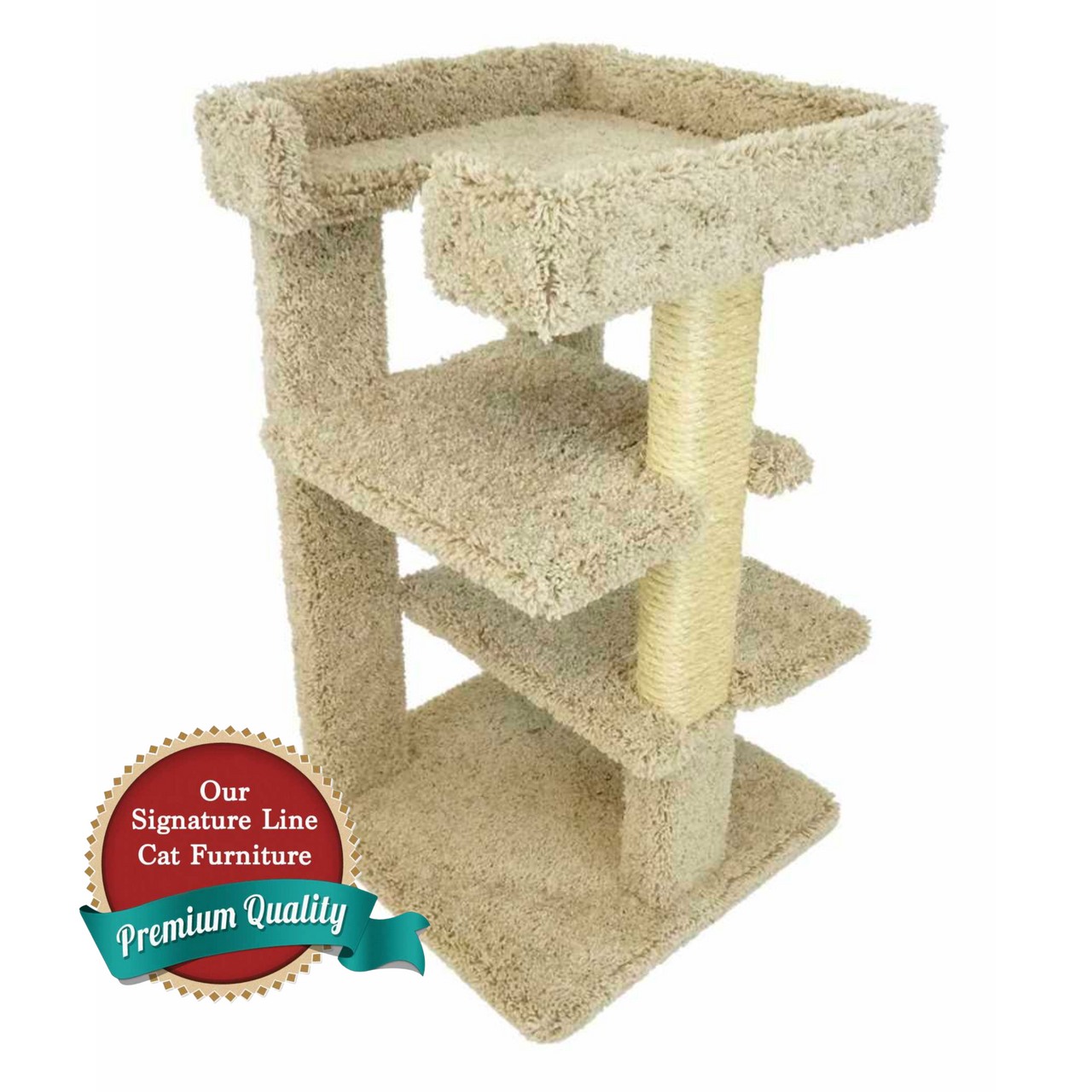 Cat's Choice 32 inch Tri Level Cat Tree ADD all posts in sisal/Beige