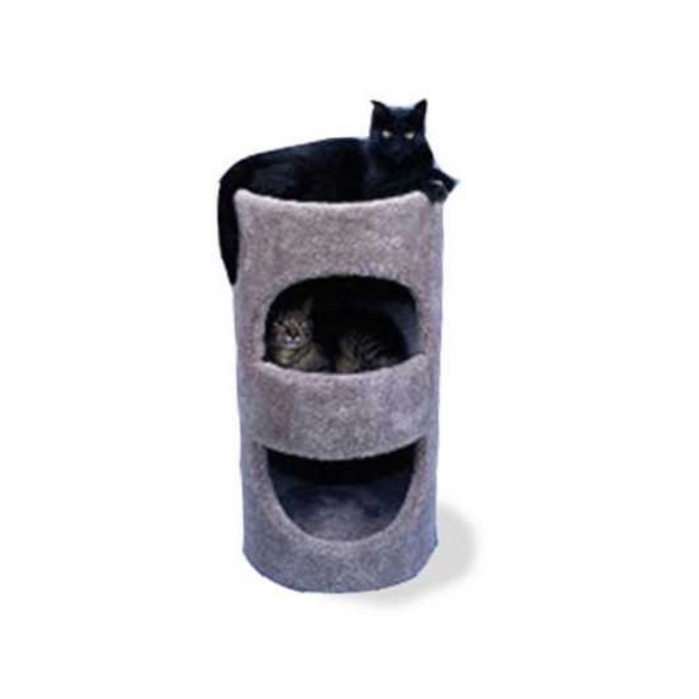 30 Inch Fat Cat Cubby Condo Dark Beige
