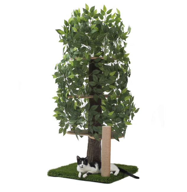 Luxury Cat Tree (Large) - Square Base with Scratching Post