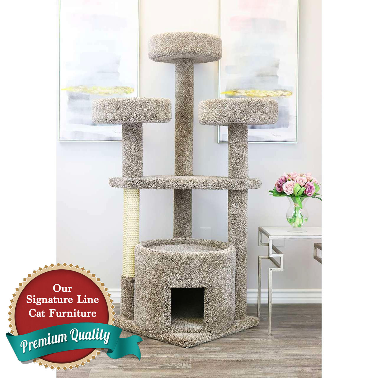 Large Breed Cat Condo Tower NO added sisal