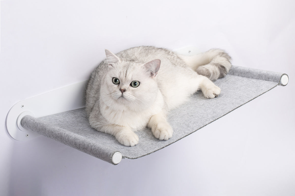 The Magician Felt Wall Mounted Cat Shelf Bed Dark Gray