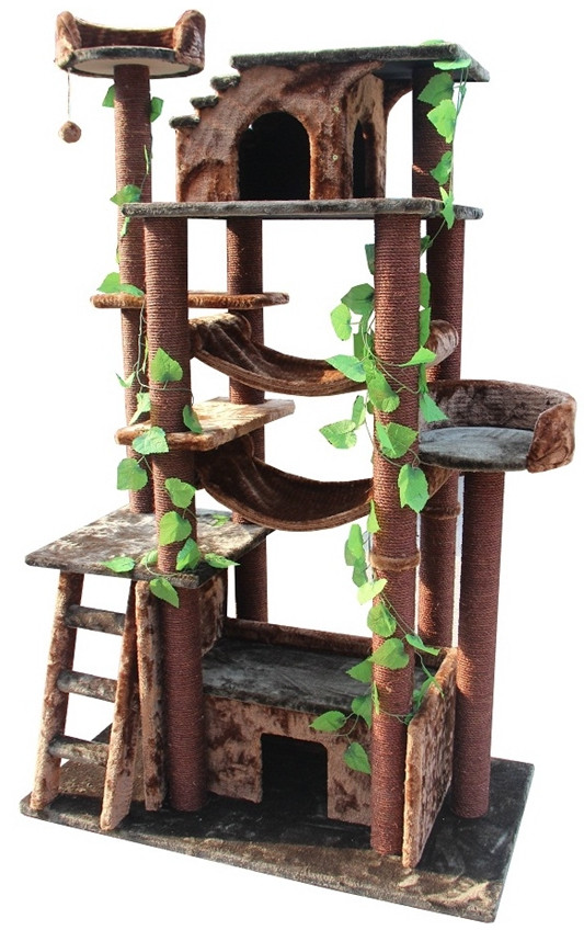 Amazing Cat Gym Blue and Beige