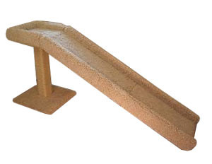 Cat Ramp with Scratching Post Tan/Tan