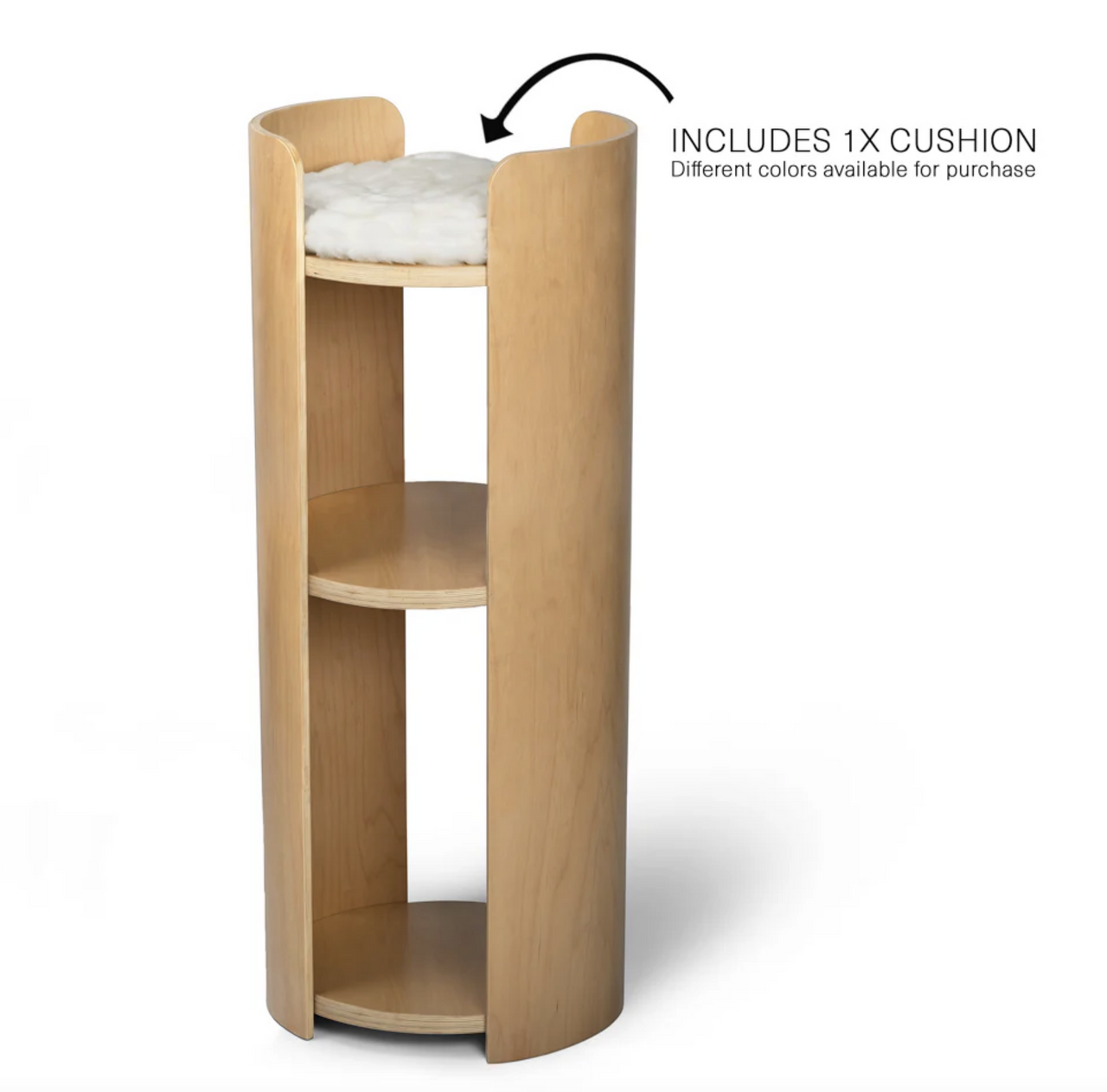 Castillion 44" Tall Cat Tower with Cushion Black