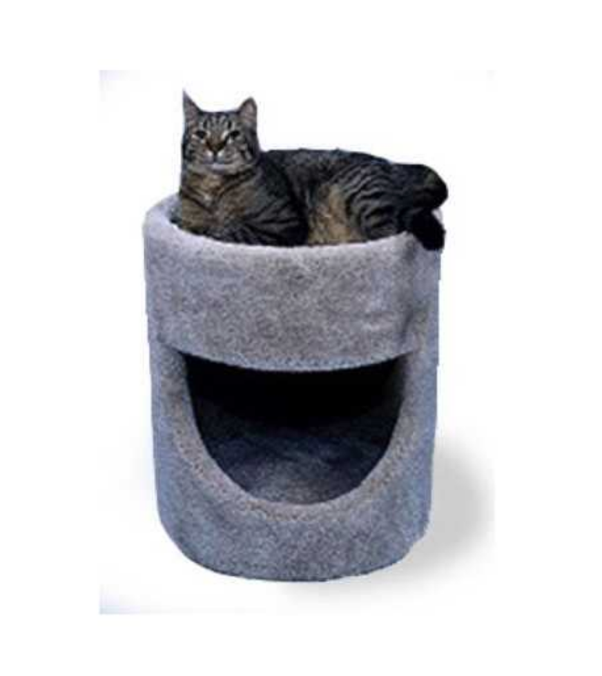 20 Inch Fat Cat Cubby Condo Dark Beige