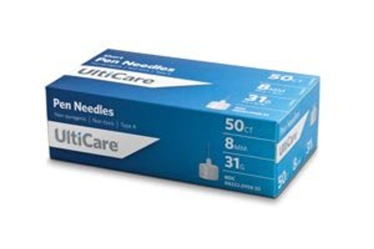  UltiCare Pen Needles 8mm (5/16”) x 31G Short, 50 Count: for  at-Home Insulin Injections, Compatible with Most Pen Injector Devices :  Arts, Crafts & Sewing