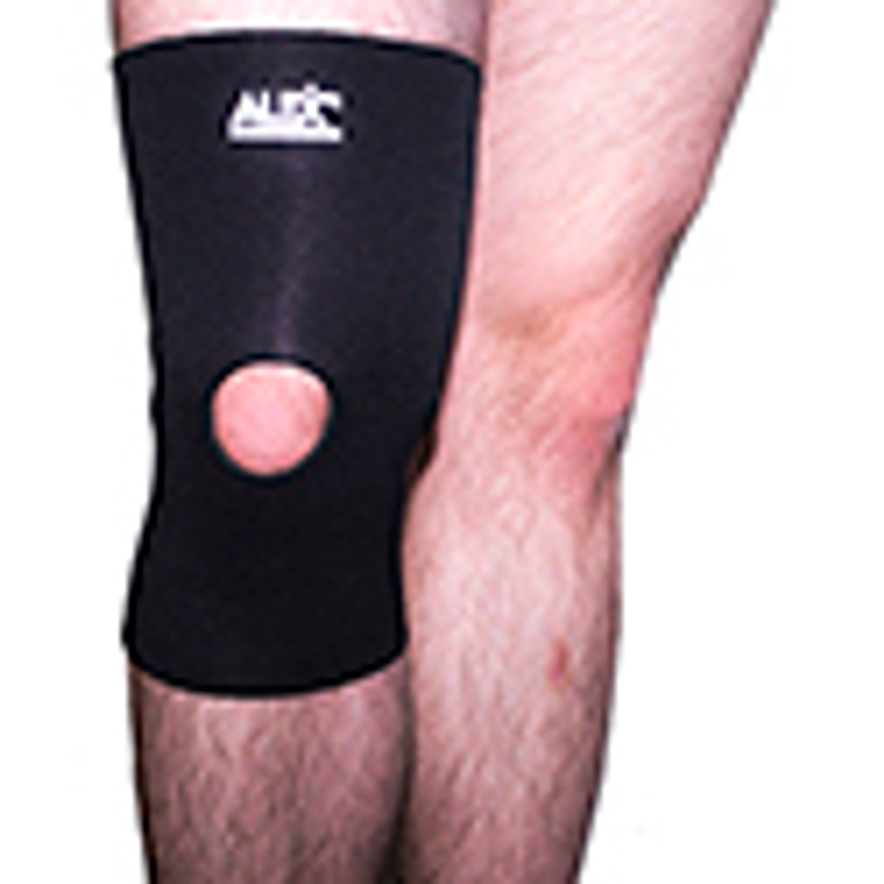 Neoprene Knee Sleeve, Open Patella, Medium, Black - DDP Medical Supply