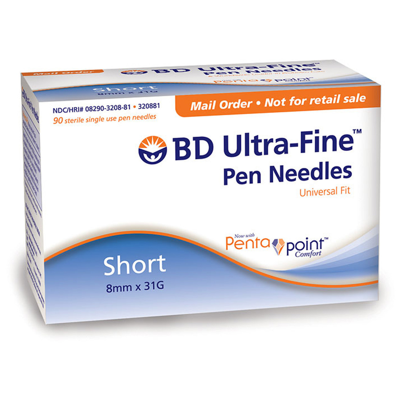 8mm x 31G - BD 320108 Ultra-Fine™ Pen Needle