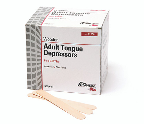 Pro Advantage® Tongue Depressors, Junior, 5 1/2" x 5/8", Non-Sterile