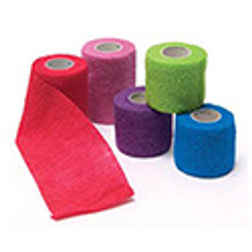 Cohesive Bandage, Assted Colors, 4" x 5 yds