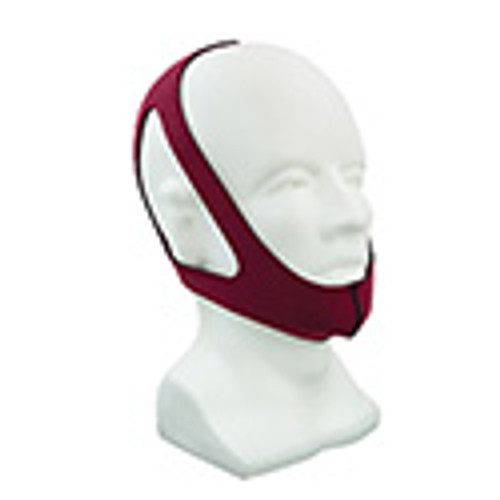 3 Point Chin Strap, CPAP Headgear, Large, Ruby Red