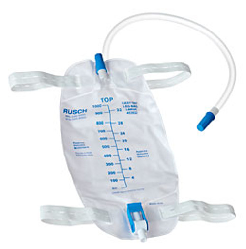 Easy Tap Leg Bag with 18” PVC Extension Tubing, 32oz, Sterile