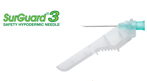 Surguard3® Safety Hypodermic Needle, 23g x 1½"