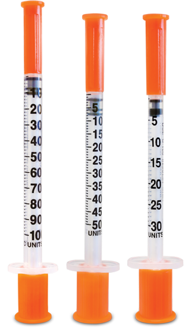 TRUEplus® Insulin Syringe, Single-Use, 1 cc, 31G x 5/16"  (S8490)