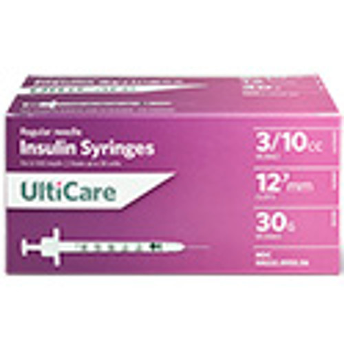 UltiCare® Insulin Syringe, 0.3 cc,  30G x ½"