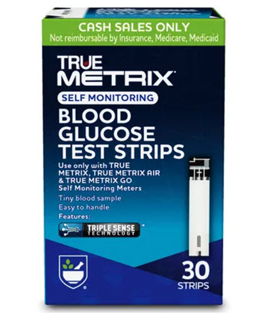 TRUE Metrix® Blood Glucose Test Strips, 30ct, Cash Only