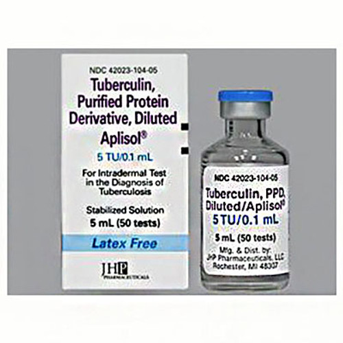 Aplisol PPD Tuberculin Injection MDV 5TU/0.1mL 50 Test 5ml/Vl