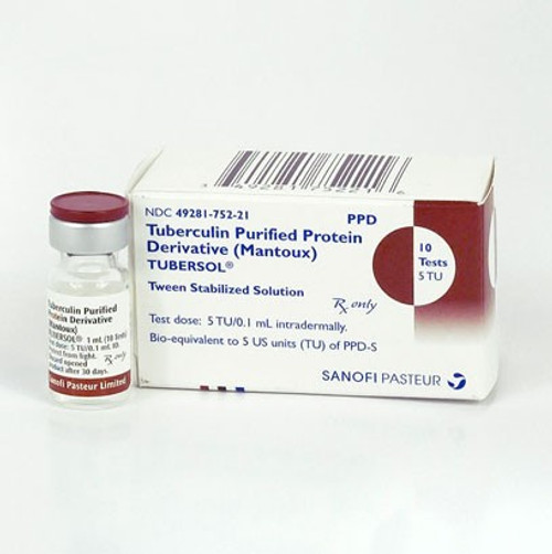 Tubersol Tuberculin PPD, 5TU/0.1mL, 10 Test Vial
