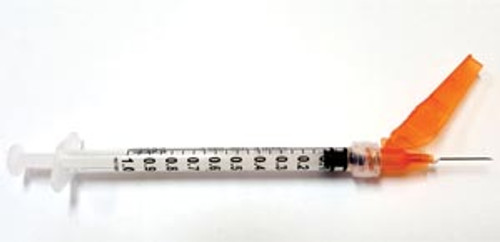 Exel Securetouch Safety Syringe w/Needle, 3 mL, 23g x 1"