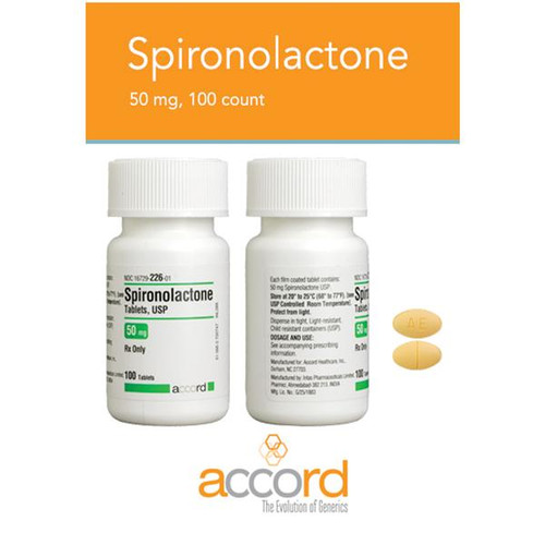 Spironolactone 50mg Tabs, 100ct