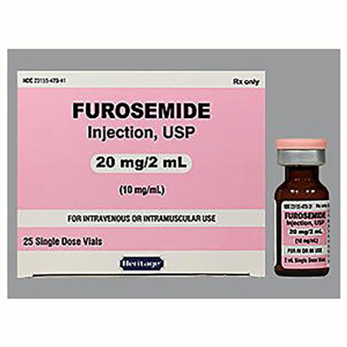 Furosemide 20mg/2mL, 25x2mL SDV