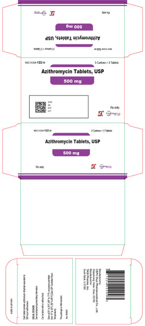 Azithromycin 500mg Tablets 3x 3 Blister Cards