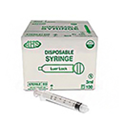 Disposable Syringe without Needle, 3cc, Luer Lock