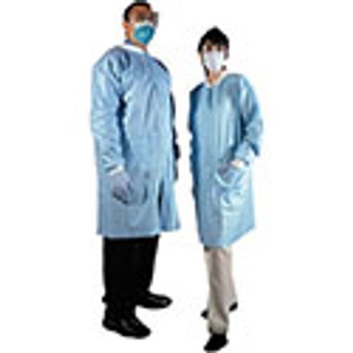 Medicom® Disposable SMS Laboratory Gown, Sky Blue, X-Large