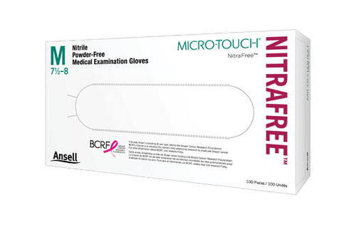 Micro-Touch® NitraFree™ Pink Exam Glove, Powder Free, Medium