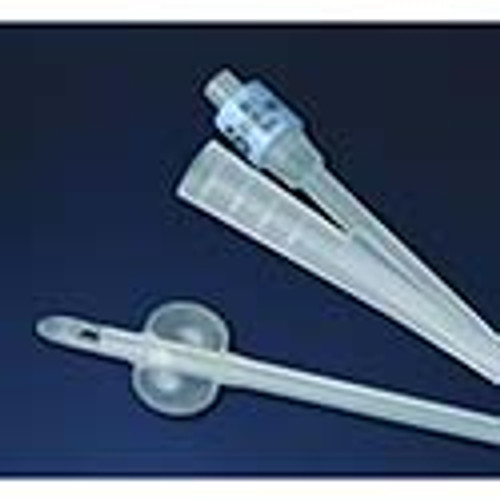 Bardia All-Silicone Foley Catheter, 16fr, 30cc Balloon, 2-Way, Sterile